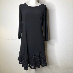 LOVELY, LIKE NEW, "Tiana B." Black With Lace, Cocktail Dress